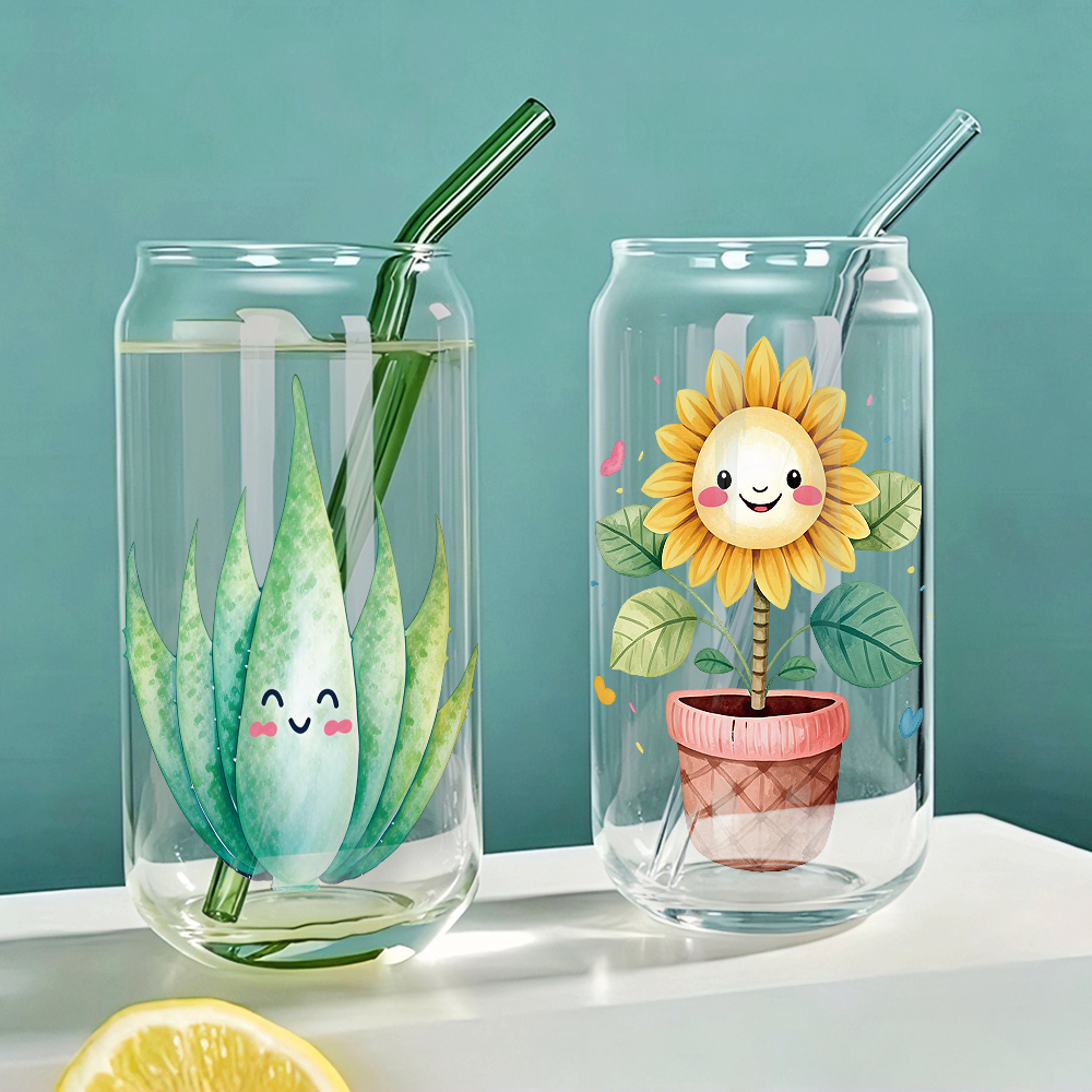 8pcs Aloe Vera Sunflower UV DT - Aloe Vera Pot avaliação e preço