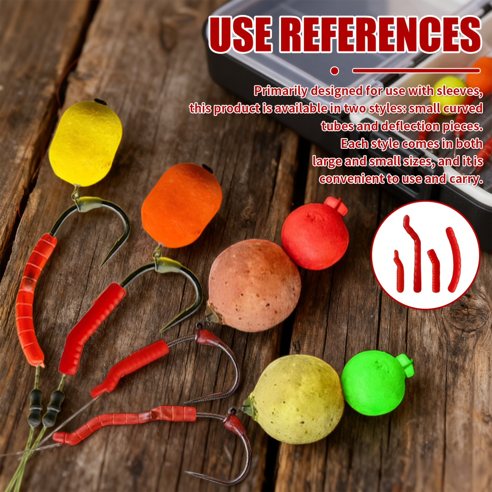 Red Artificial Bloodworm Hook  - Aglaonema Red avaliação e preço