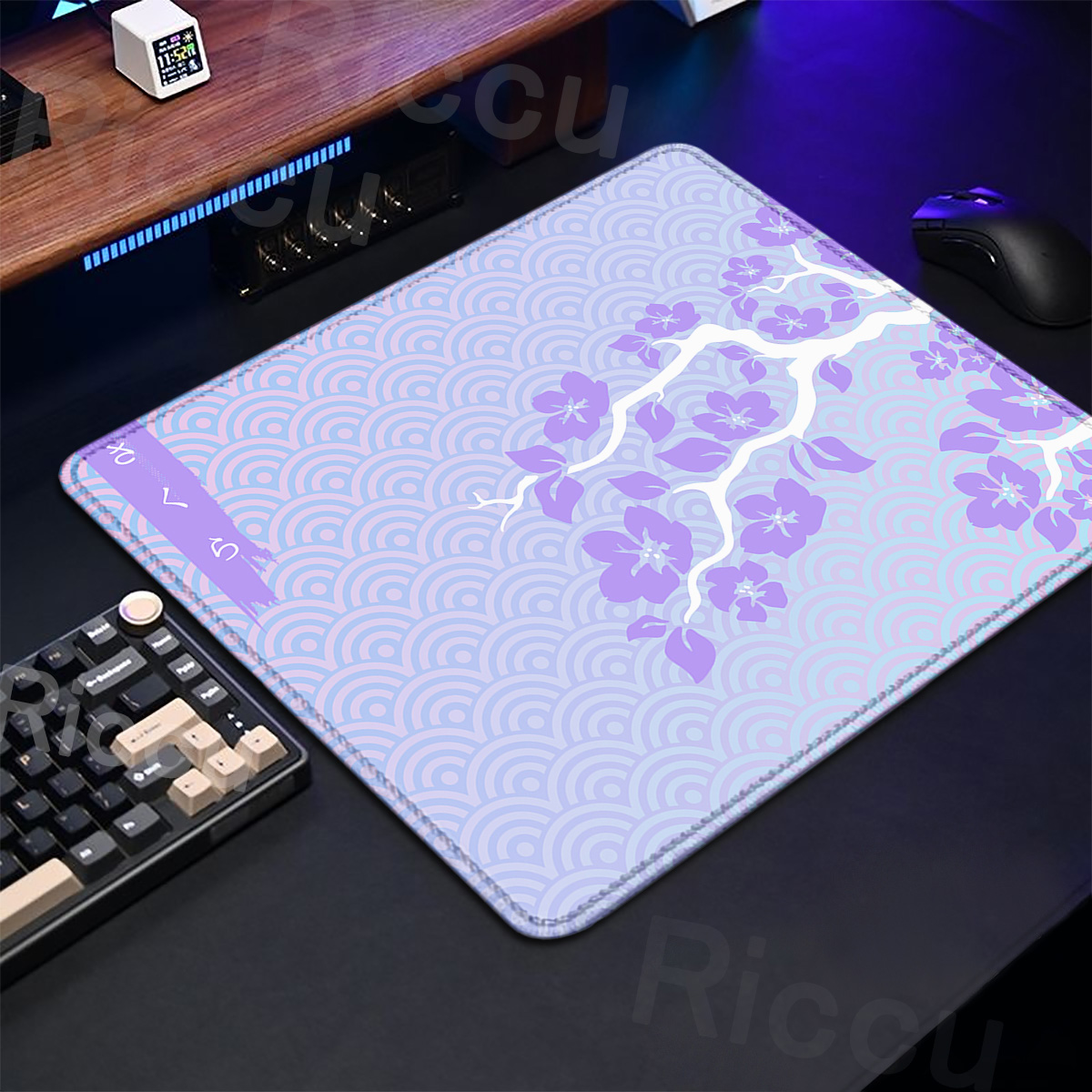 Purple Sakura Table Pad Gaming - Tradescantia Purple avaliação e preço