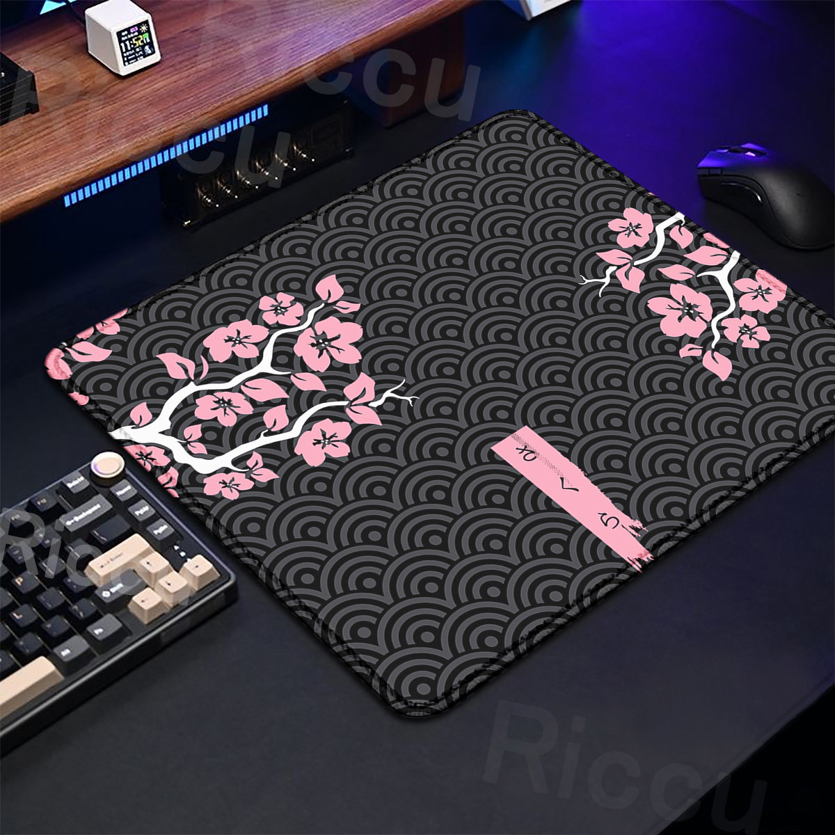 Purple Sakura Table Pad Gaming - Tradescantia Purple avaliação e preço
