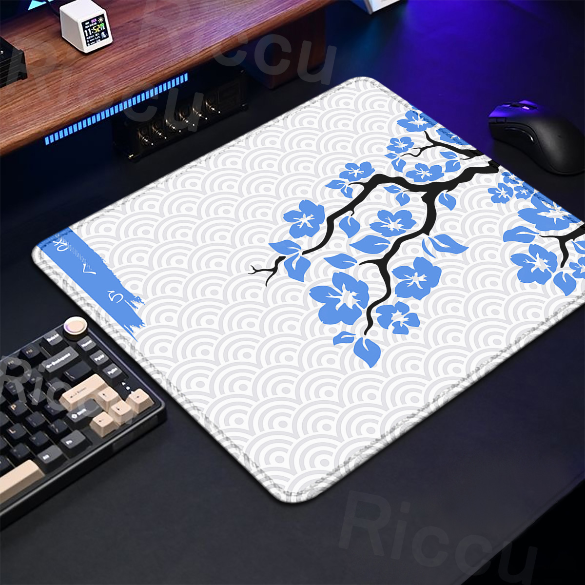 Purple Sakura Table Pad Gaming - Tradescantia Purple avaliação e preço