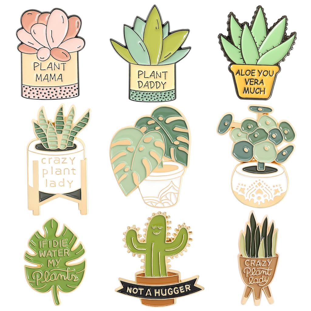 Potted Plant Brooch Monstera A - Aloe Vera Pot avaliação e preço