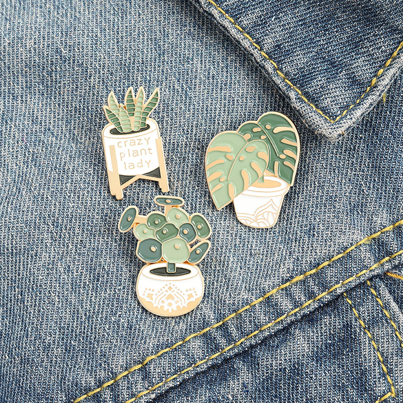 Potted Plant Brooch Monstera A - Aloe Vera Pot avaliação e preço