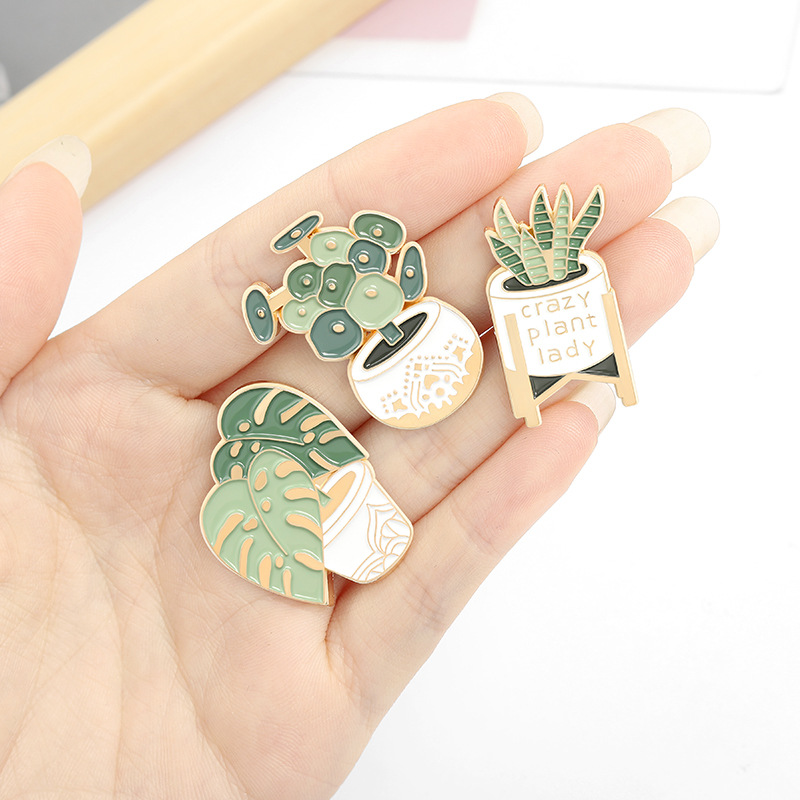 Potted Plant Brooch Monstera A - Aloe Vera Pot avaliação e preço