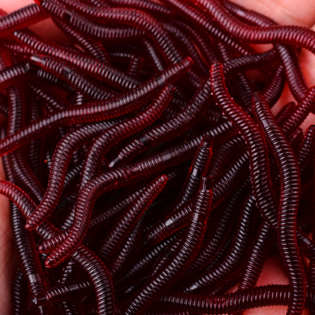 50pcs Lifelike Red Worm Soft L - Aglaonema Red avaliação e preço