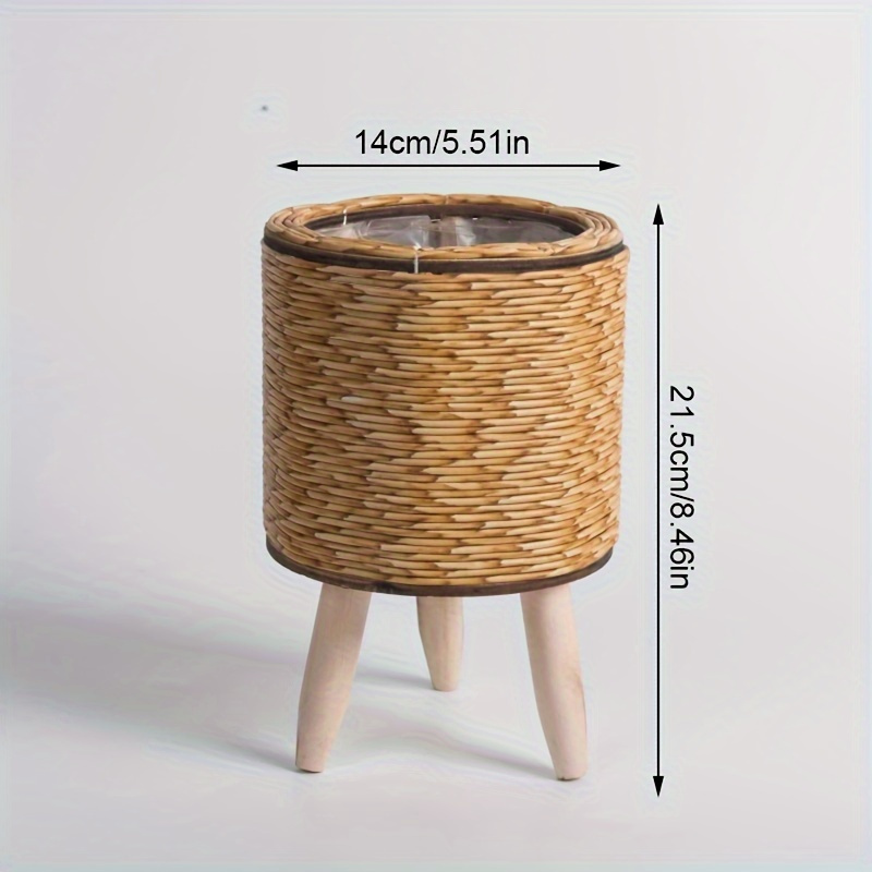 Charming Rustic Rattan Planter - Aloe Vera Pot avaliação e preço