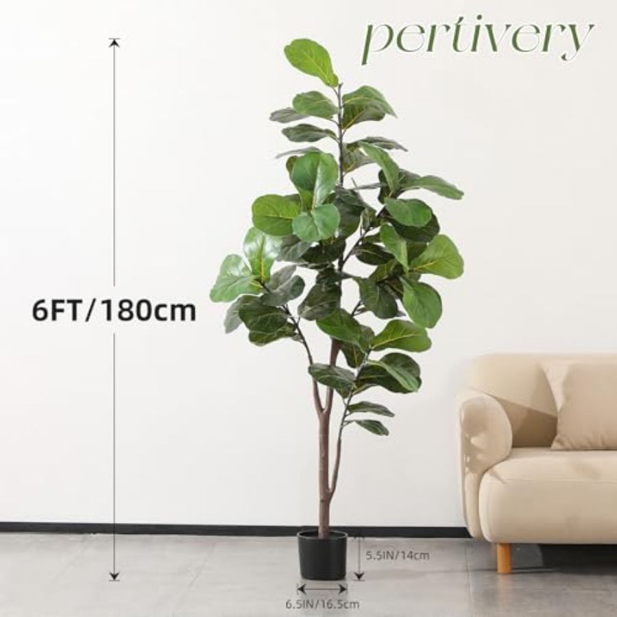 Artificial Fiddle Leaf Fig Tre - Ficus Lyrata Tree avaliação e preço