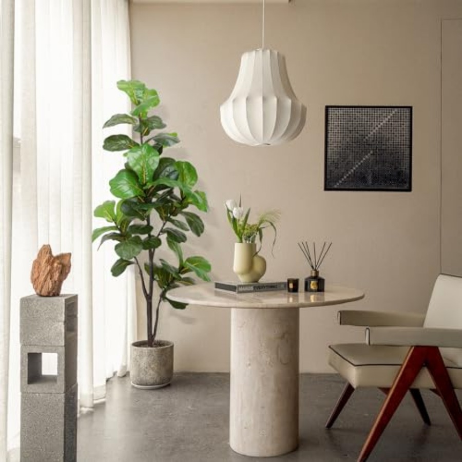 Artificial Fiddle Leaf Fig Tre - Ficus Lyrata Tree avaliação e preço
