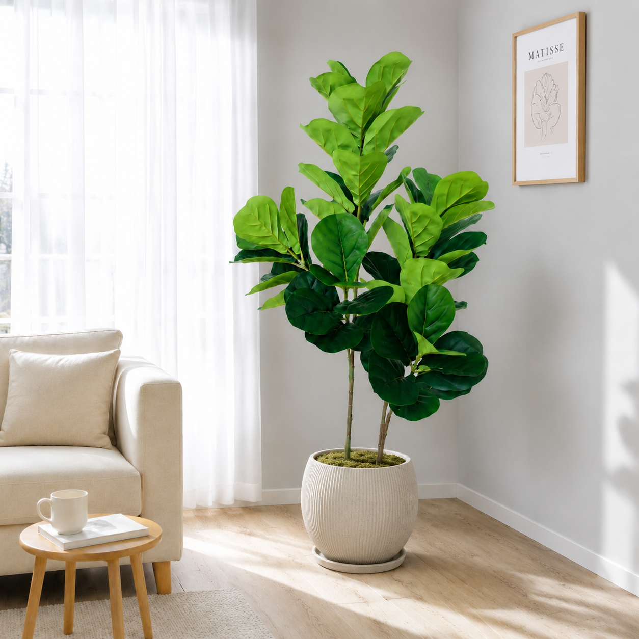 130cm/4.3ft Artificial Ficus L - Ficus Lyrata Tree avaliação e preço