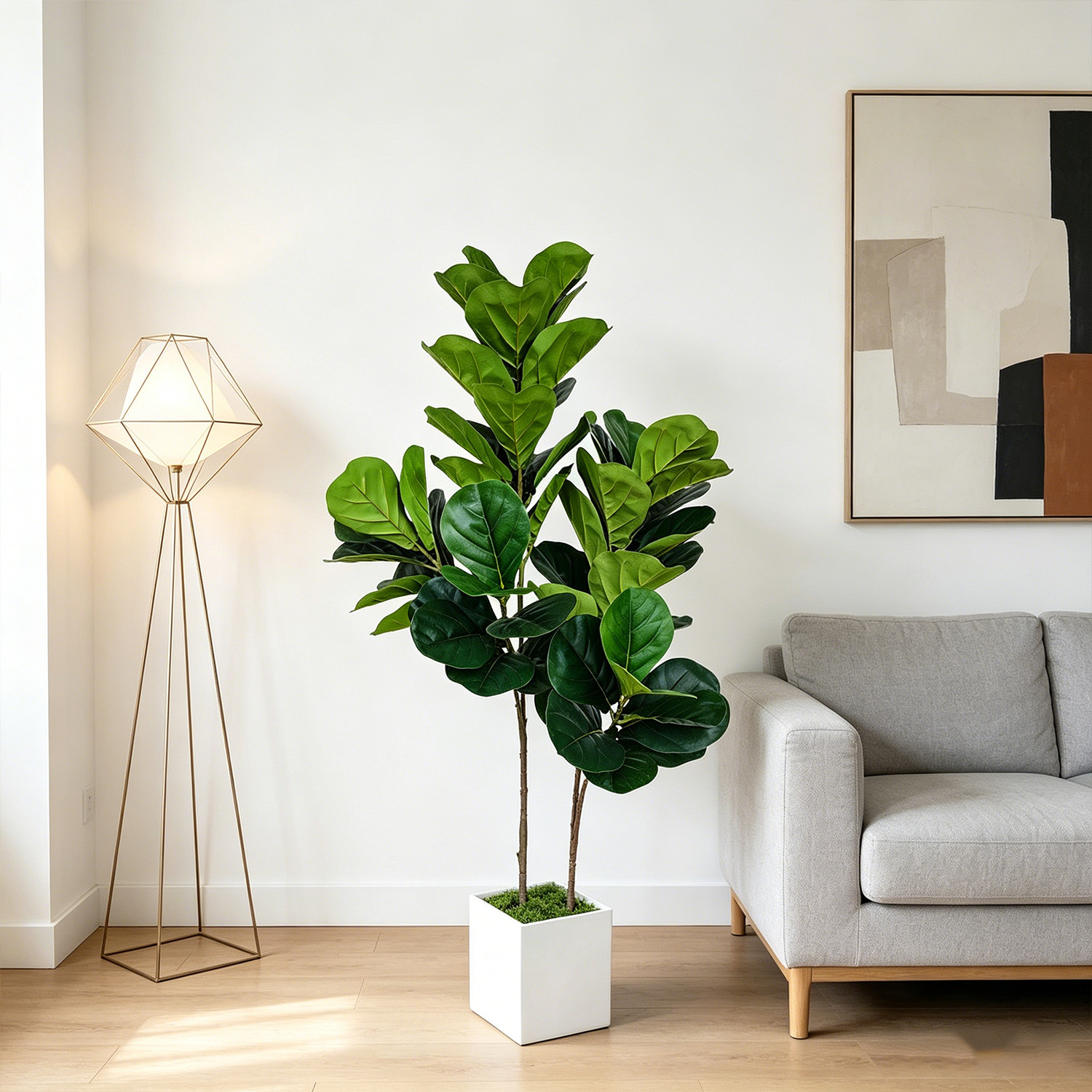 130cm/4.3ft Artificial Ficus L - Ficus Lyrata Tree avaliação e preço