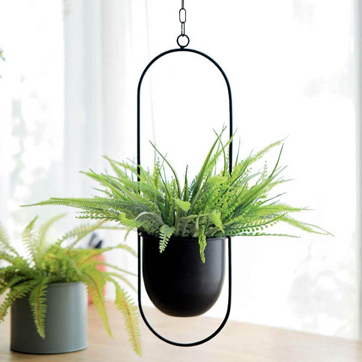 Hanging Iron Art Plant Pots Ba - Spider Plant Hanging avaliação e preço