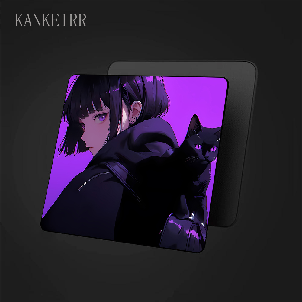 Kawaii Anime Purple Girl Mouse - Tradescantia Purple avaliação e preço