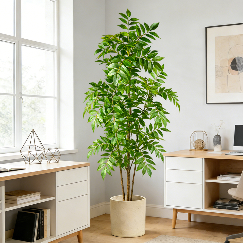 76-140cm Artificial Rubber Tre - Dracaena Marginata avaliação e preço