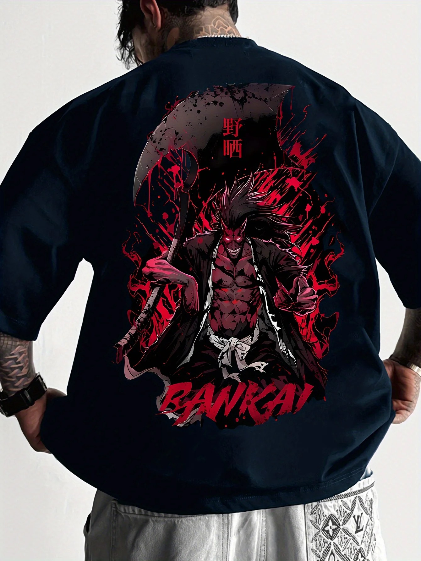 2026 BLEACH Kenpachi T-shirt A - Aglaonema Red avaliação e preço