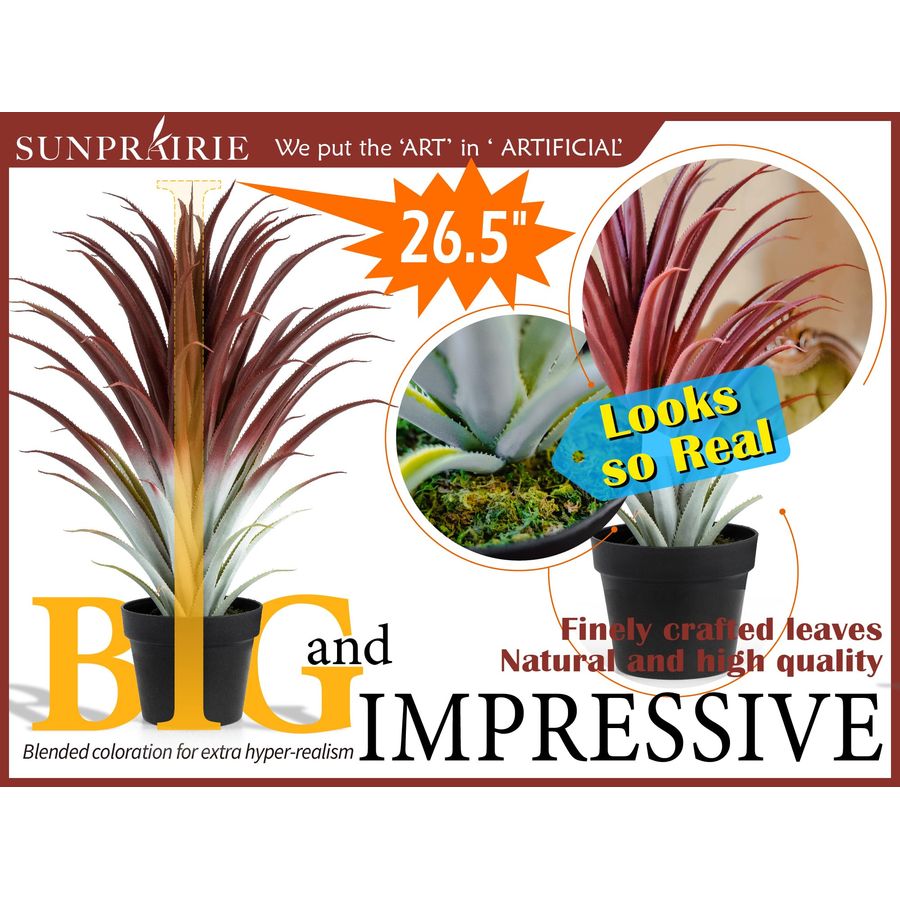 Hyper Realistic Big Red Artifi - Aloe Vera Pot avaliação e preço