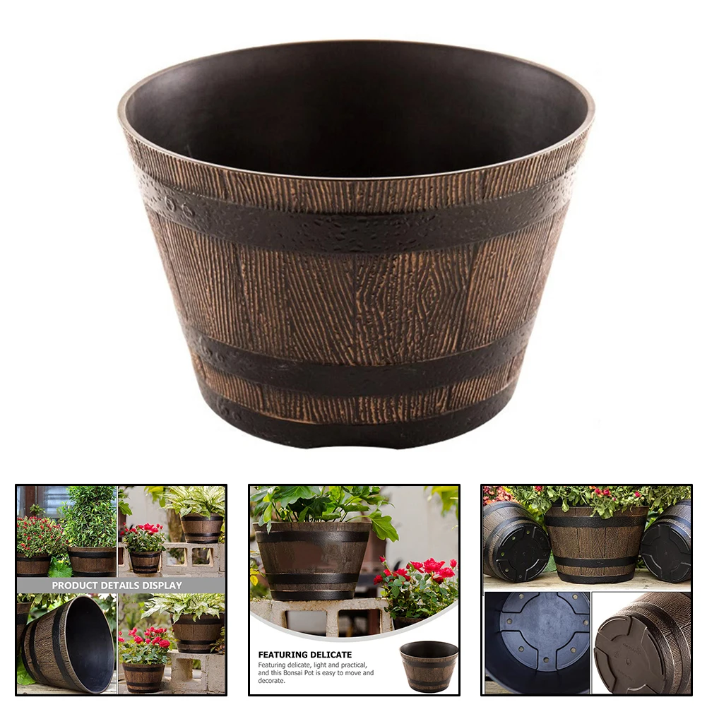 Rustic Whiskey Bucket Resin Po - Aloe Vera Pot avaliação e preço