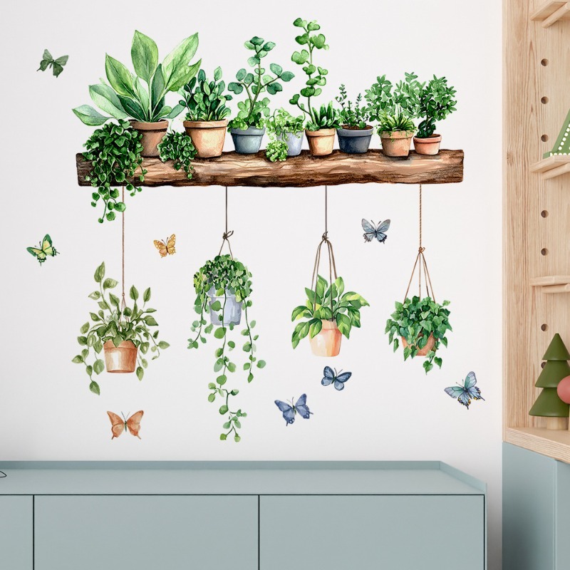 3D Potted Green Plant Shelf Wa - Echeveria Succulent avaliação e preço