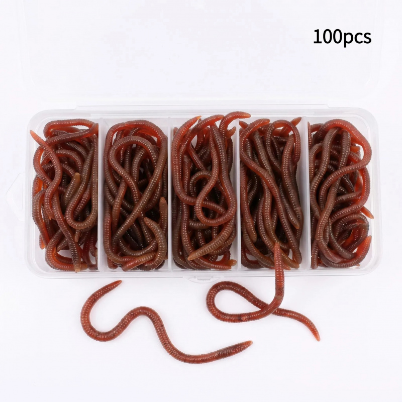 100pcs Soft Lure Bass Bream Bl - Aglaonema Red avaliação e preço