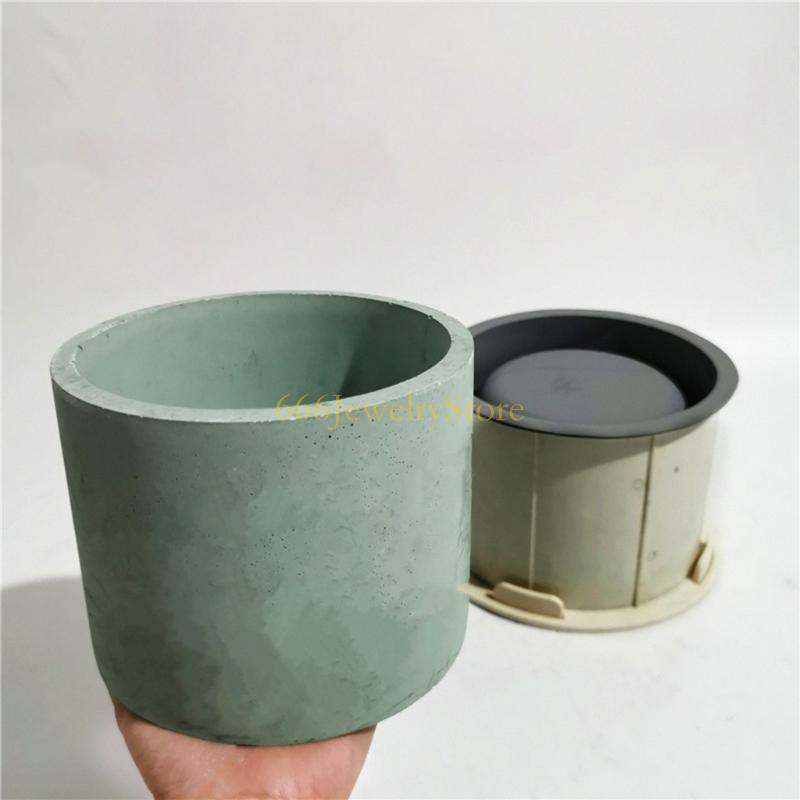 F2TD Large Round Concrete Flow - Echeveria Succulent avaliação e preço
