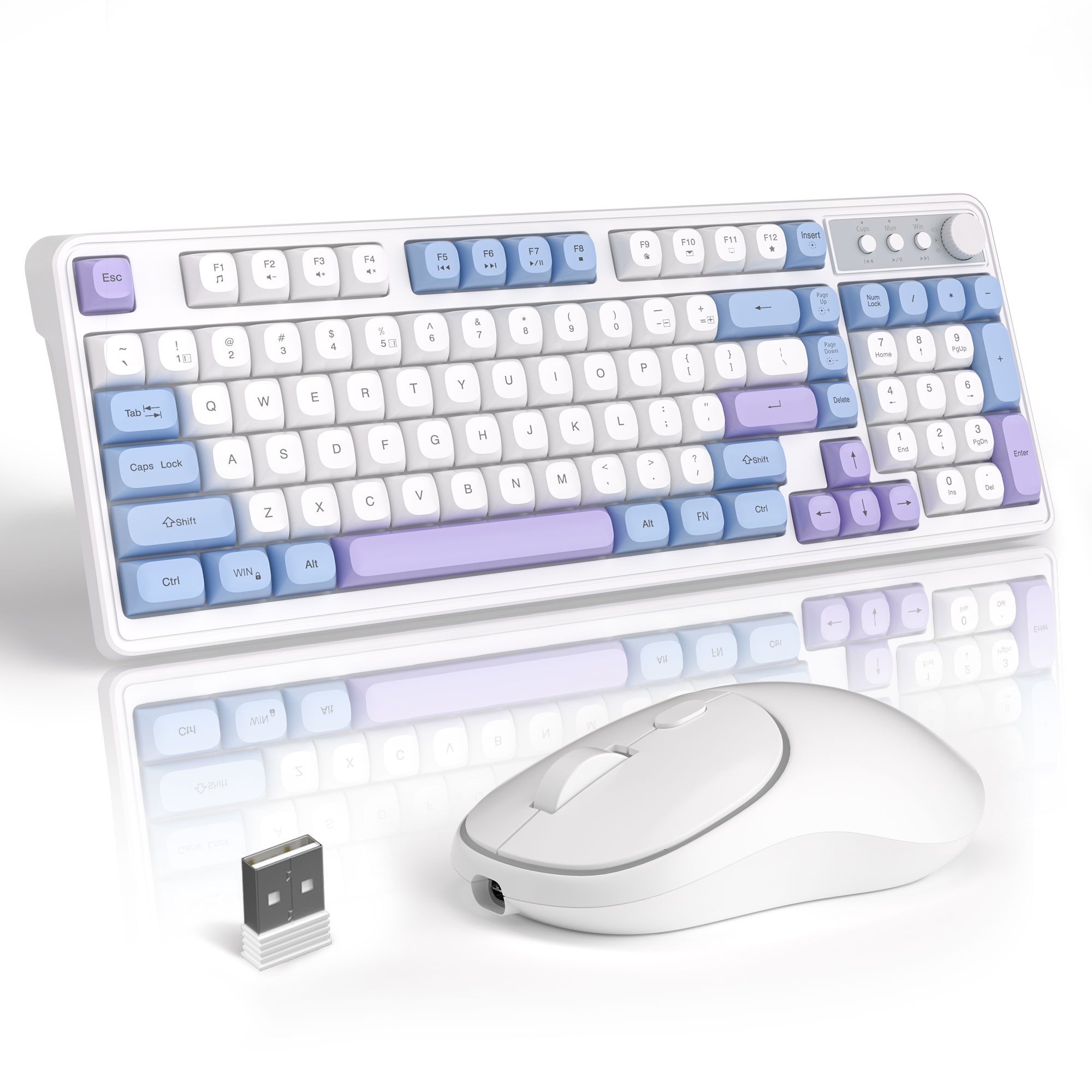 MageGee Wireless Gaming Keyboa - Tradescantia Purple avaliação e preço