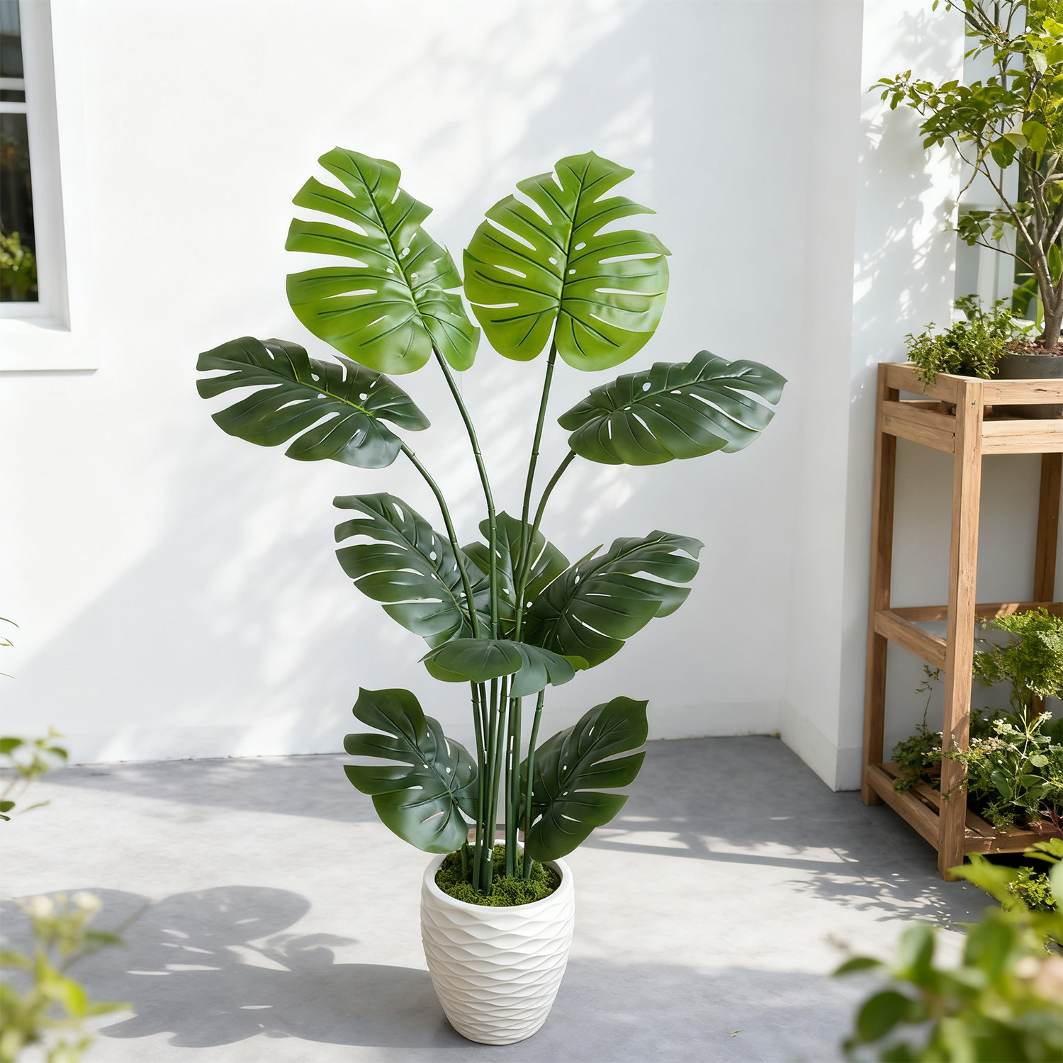 140Cm/4.6Ft Artificial Monster - Dracaena Marginata avaliação e preço