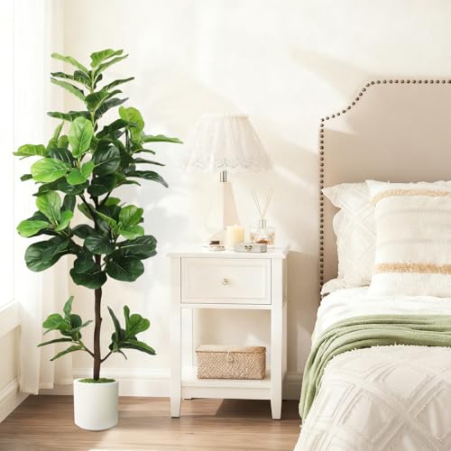 5Feet Artificial Fiddle Leaf F - Ficus Lyrata Tree avaliação e preço