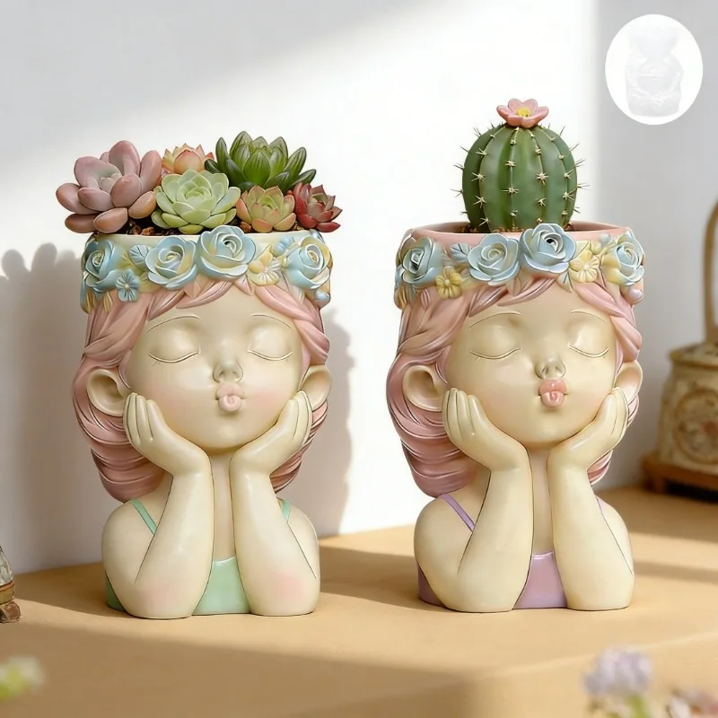 Pouting Girl With Flower Crown - Echeveria Succulent avaliação e preço