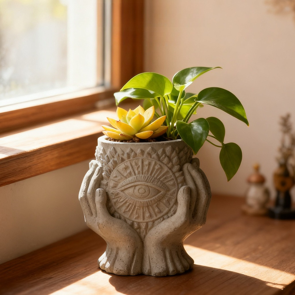 Guardian Eye Candle Cup Silico - Echeveria Succulent avaliação e preço