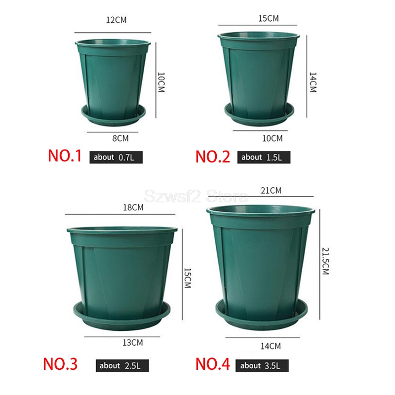 5/10pcs Green Plastic Plant Fl - Aloe Vera Pot avaliação e preço