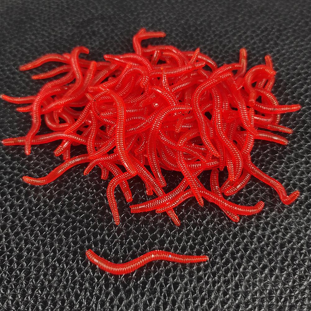 50/100PCS Soft Lure Bass Bream - Aglaonema Red avaliação e preço